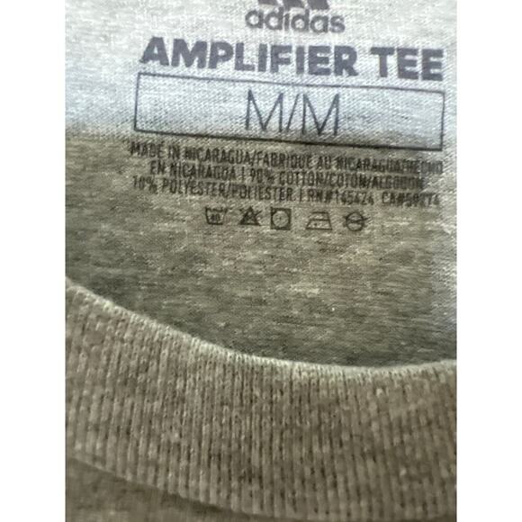 Adidas Men’s Gray with Black Logo Tshirt size M - Picture 4 of 5